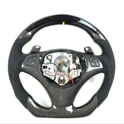 Subaru Series Black Leather Customized Design Steering Wheel With Smooth Grip Pattern