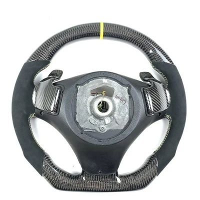 Subaru Series Black Leather Customized Design Steering Wheel With Smooth Grip Pattern