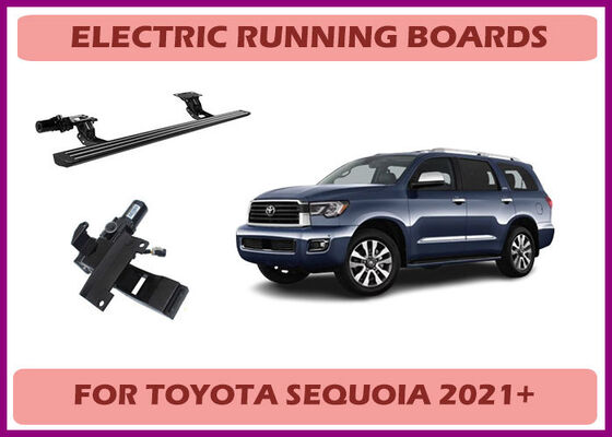 Les marchepieds rétractables électriques d'usine du Toyota Sequoia sont à dégagement rapide et tactiles